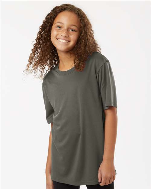 AllPro Youth Pro-Lock Performance T-Shirt - 48000Y Charcoal