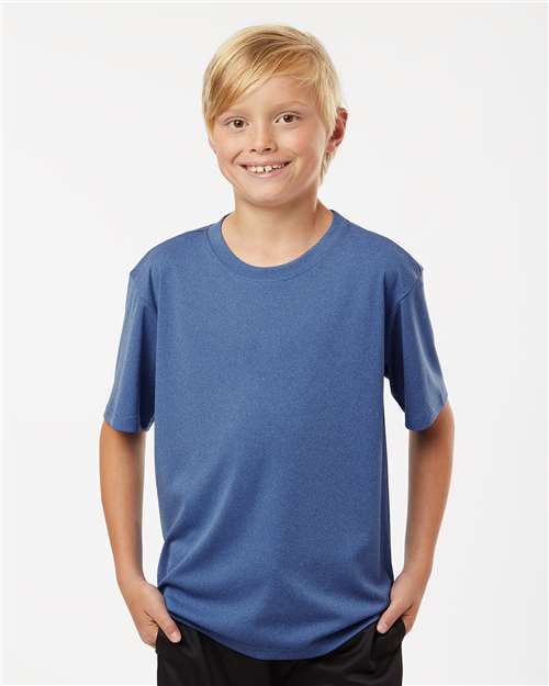 AllPro Youth Pro-Lock Performance T-Shirt - 48000Y Heather Royal