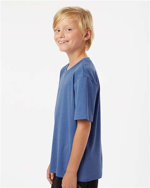 AllPro Youth Pro-Lock Performance T-Shirt - 48000Y Heather Royal