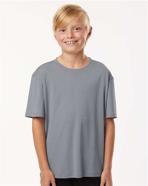 AllPro Youth Pro-Lock Performance T-Shirt - 48000Y Heather Steel