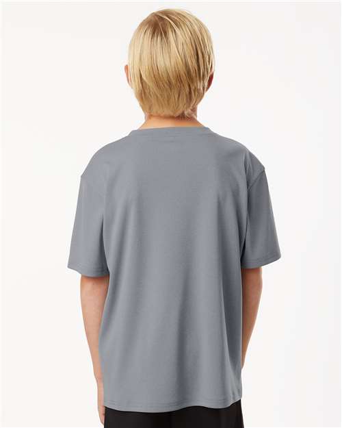 AllPro Youth Pro-Lock Performance T-Shirt - 48000Y Heather Steel