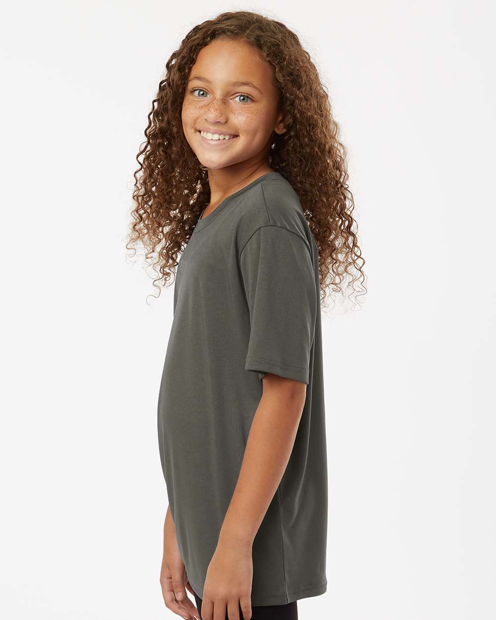 AllPro Youth Pro-Lock Performance T-Shirt - 48000Y Charcoal