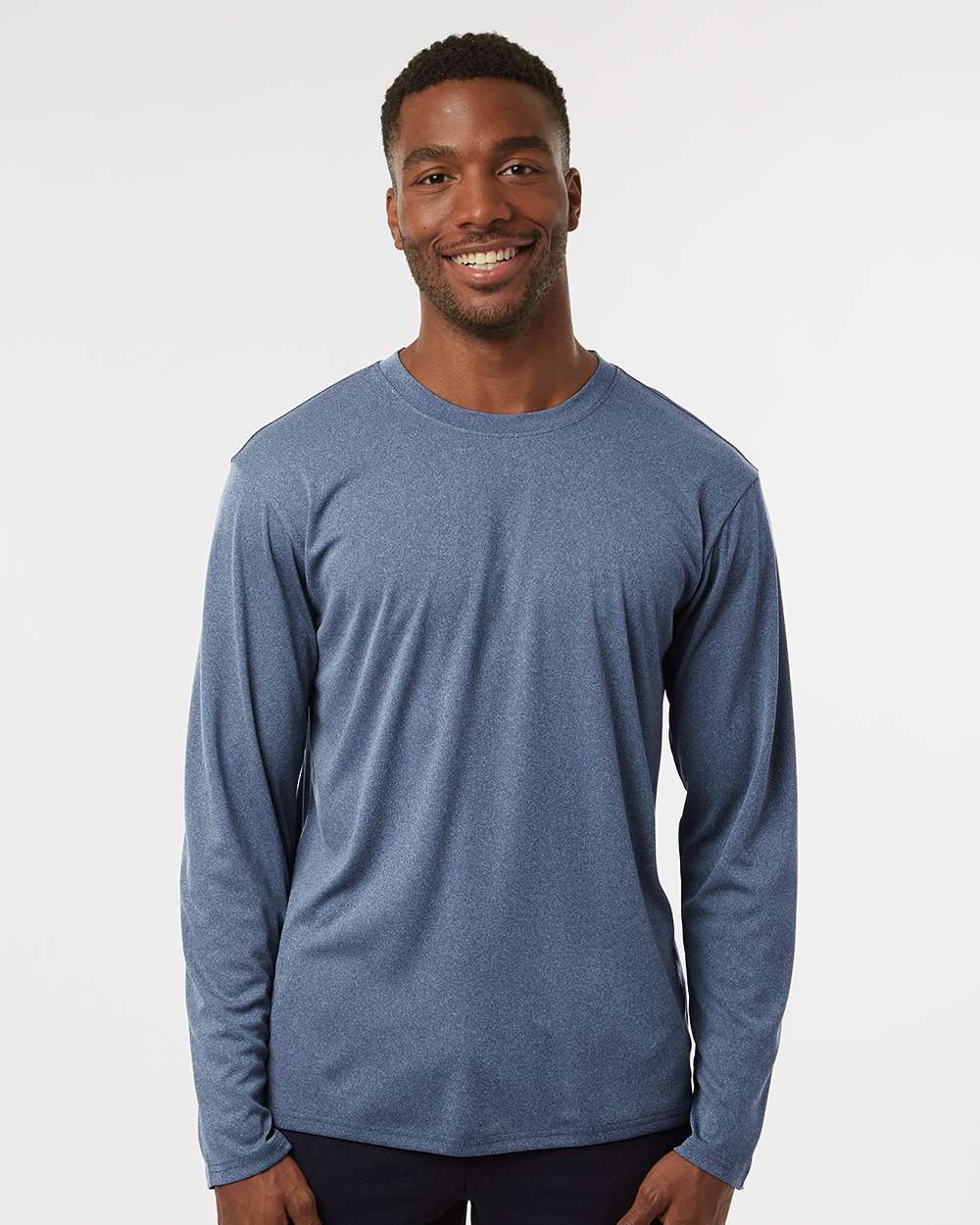 AllPro Unisex Pro-Lock Performance Long Sleeve T-Shirt - 48400 Heather Navy