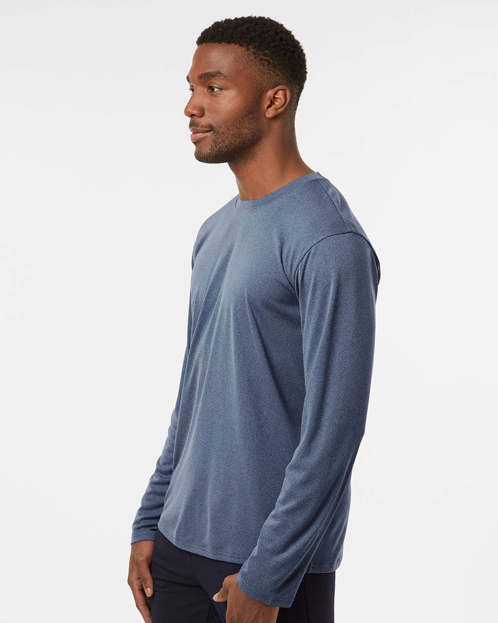 AllPro Unisex Pro-Lock Performance Long Sleeve T-Shirt - 48400 Heather Navy