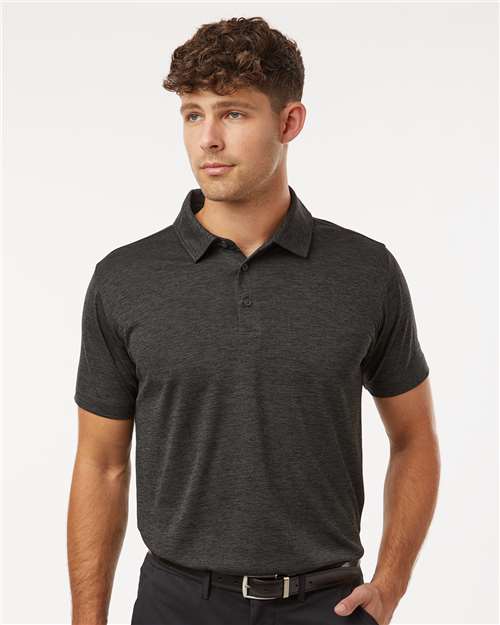 AllPro Men's Pro-Lock Performance Mélange Polo - 4HM00 Black Melange