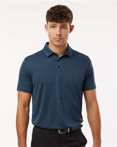 AllPro Men's Pro-Lock Performance Mélange Polo - 4HM00 Navy Melange