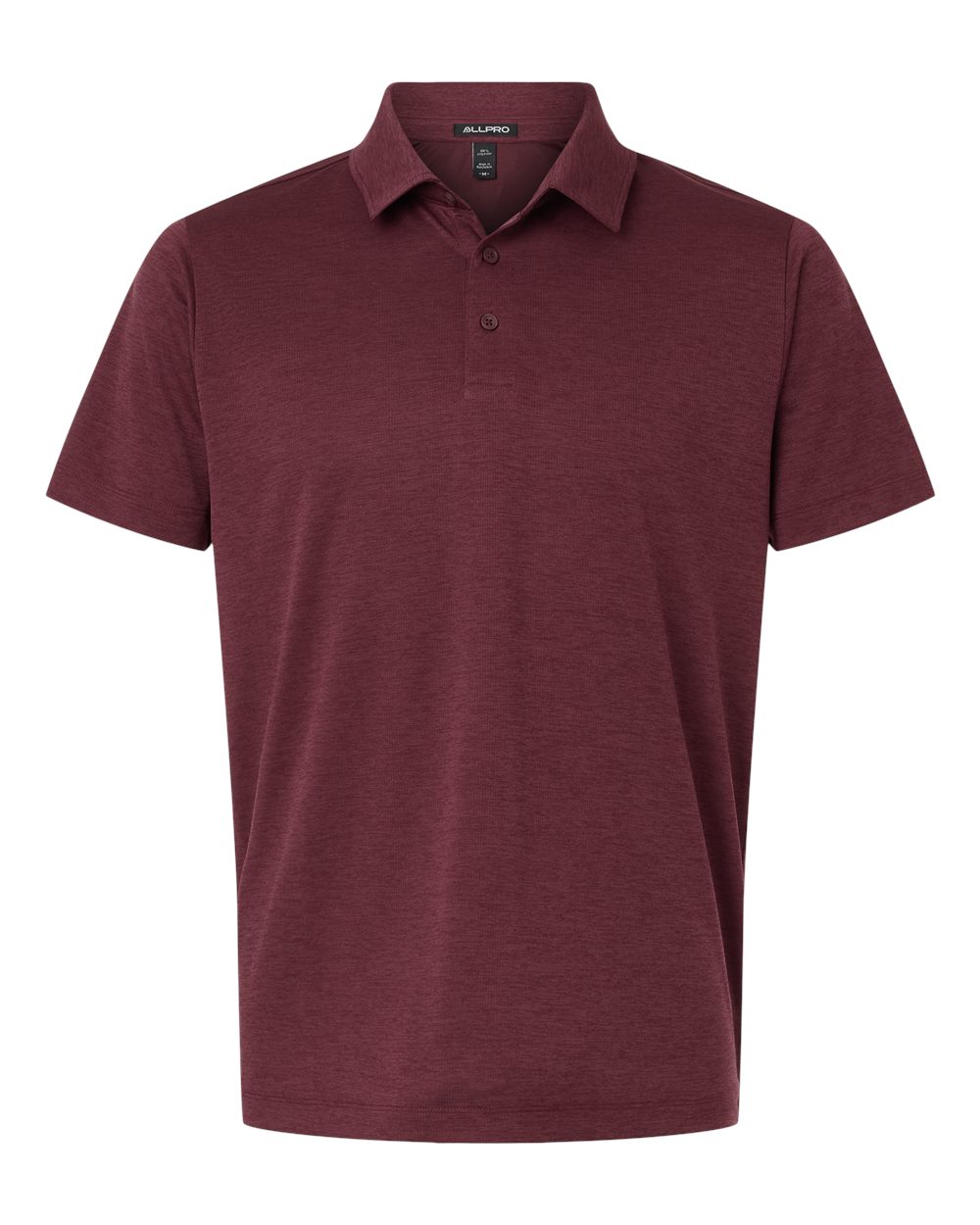 AllPro Men's Pro-Lock Performance Mélange Polo - 4HM00 Maroon Melange