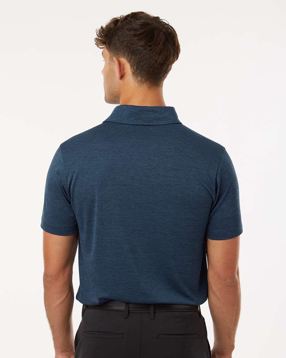 AllPro Men's Pro-Lock Performance Mélange Polo - 4HM00 Navy Melange
