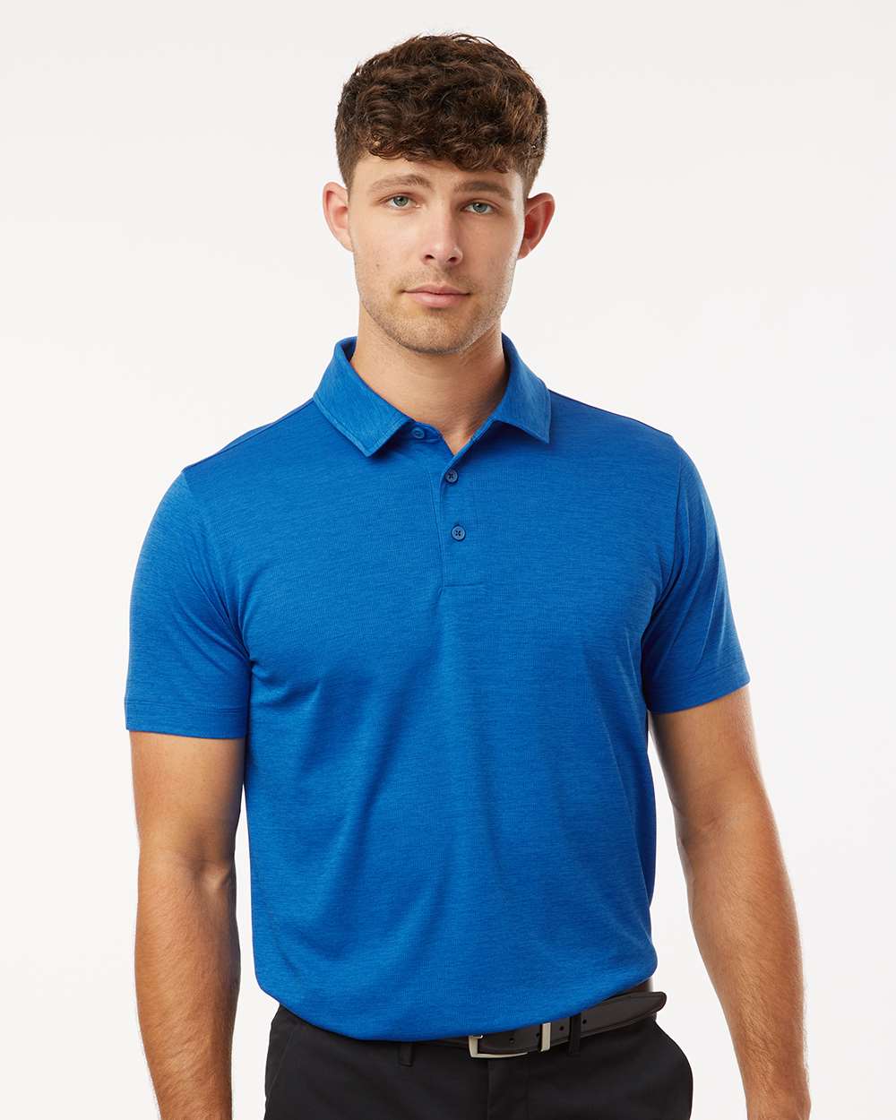 AllPro Men's Pro-Lock Performance Mélange Polo - 4HM00 Royal Melange