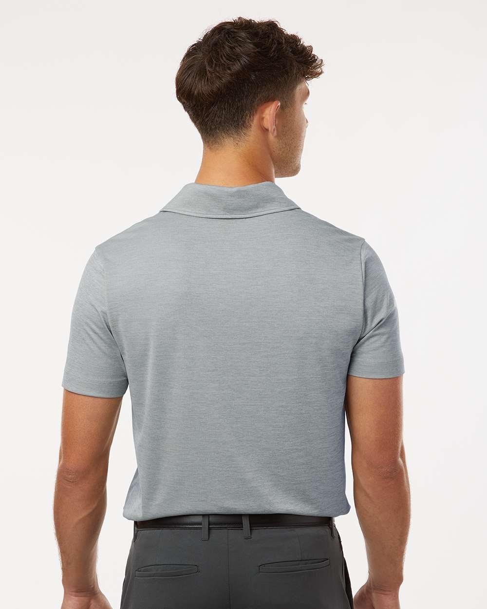AllPro Men's Pro-Lock Performance Mélange Polo - 4HM00 Silver Melange