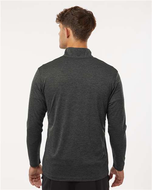 AllPro Men's Pro-Lock Performance Mélange Quarter-Zip Pullover - 4HM700 Black Melange