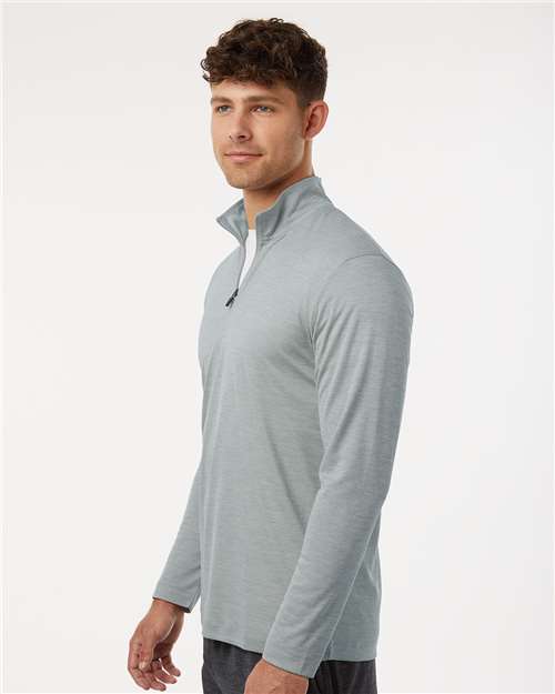 AllPro Men's Pro-Lock Performance Mélange Quarter-Zip Pullover - 4HM700 Silver Melange