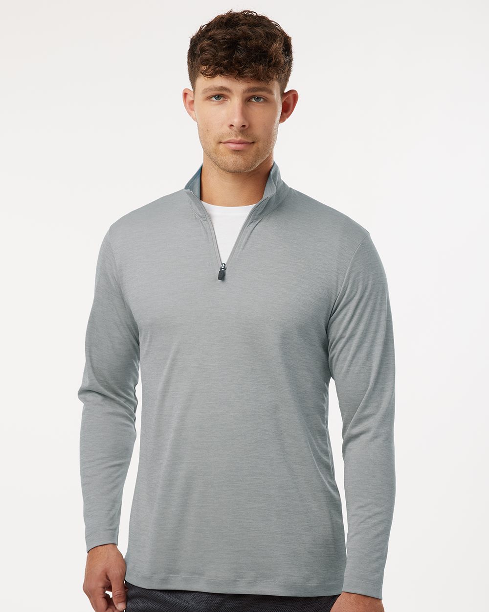 AllPro Men's Pro-Lock Performance Mélange Quarter-Zip Pullover - 4HM700
