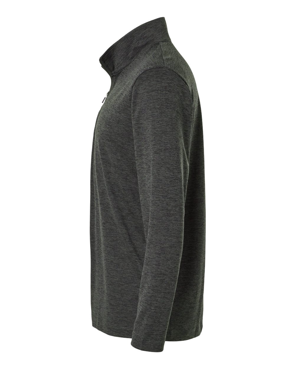 AllPro Men's Pro-Lock Performance Mélange Quarter-Zip Pullover - 4HM700 Black Melange