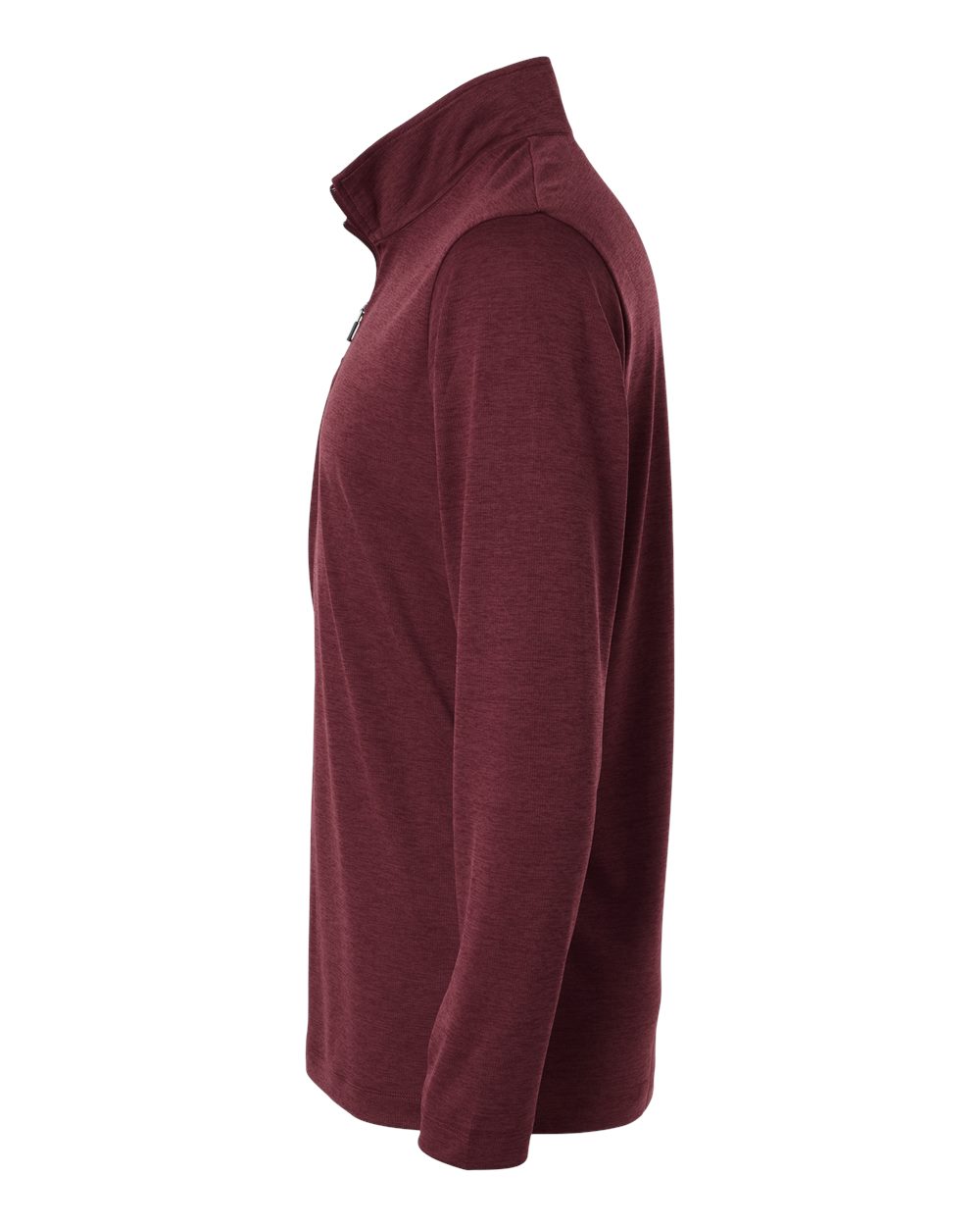 AllPro Men's Pro-Lock Performance Mélange Quarter-Zip Pullover - 4HM700 Maroon Melange
