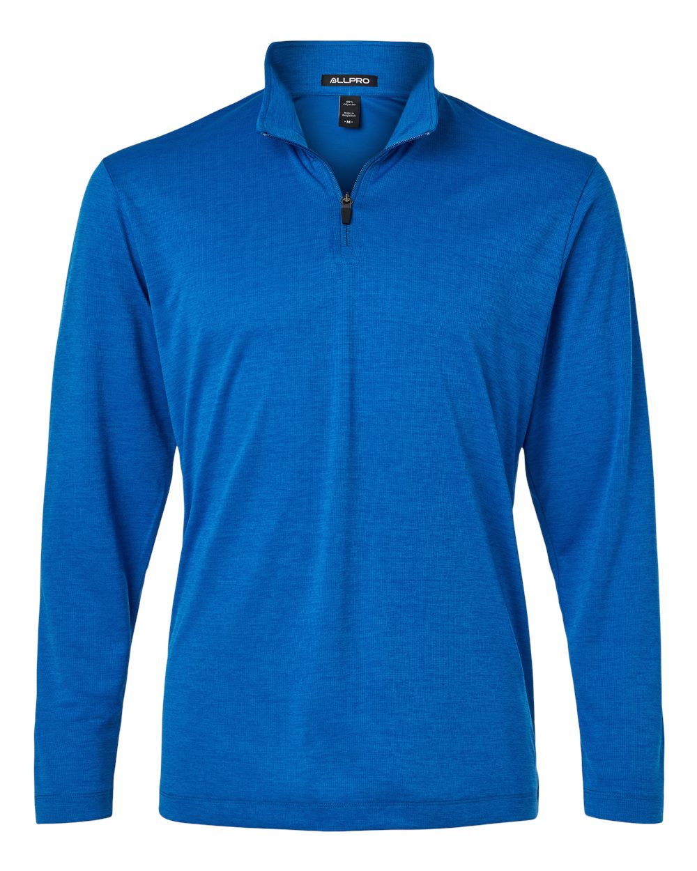 AllPro Men's Pro-Lock Performance Mélange Quarter-Zip Pullover - 4HM700 Royal Melange