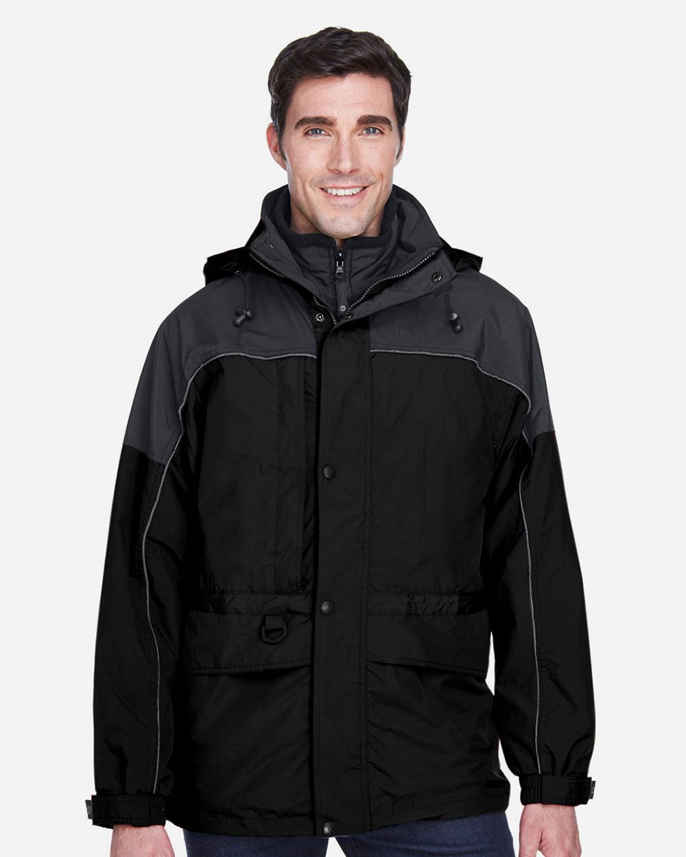 North End Men's 3-in-1 Two-Tone Parka - 88006