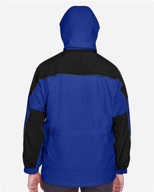 North End Men's 3-in-1 Two-Tone Parka - 88006 Royal Cobalt