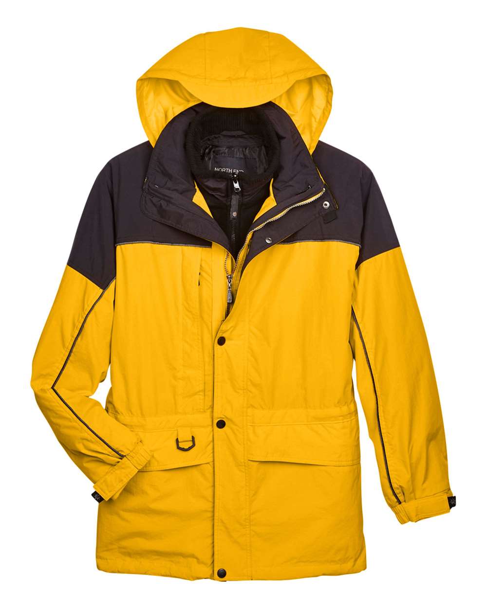 North End Men's 3-in-1 Two-Tone Parka - 88006 Sun Ray