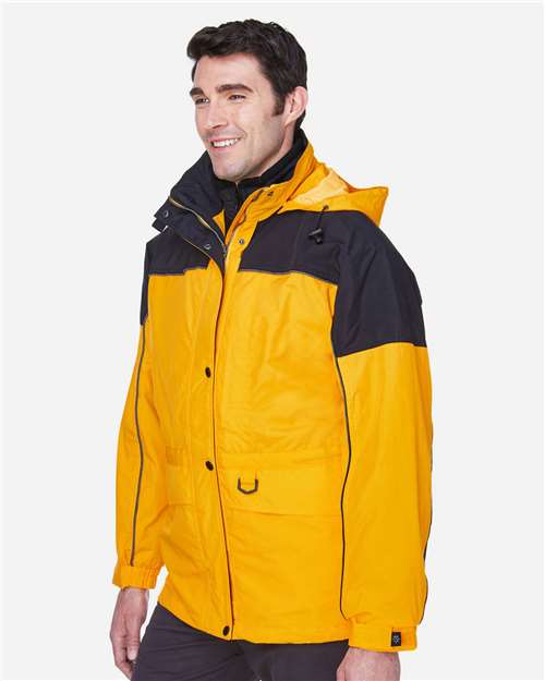 North End Men's 3-in-1 Two-Tone Parka - 88006 Sun Ray