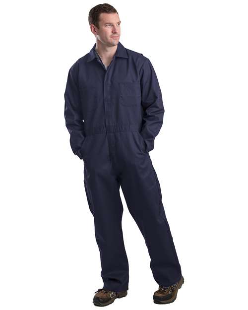 Berne Apparel Twill Unlined Coverall - C252 Navy_36