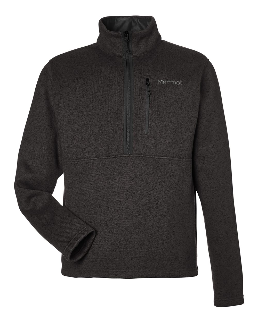 Marmot Men's Drop Line Half-Zip Jacket - M16221 Black Heather
