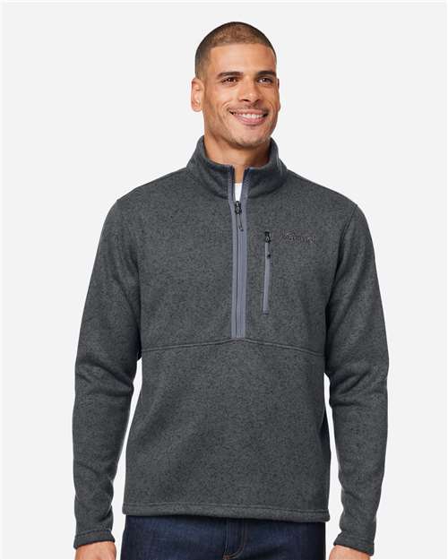 Marmot Men's Drop Line Half-Zip Jacket - M16221 Steel Onyx Heather