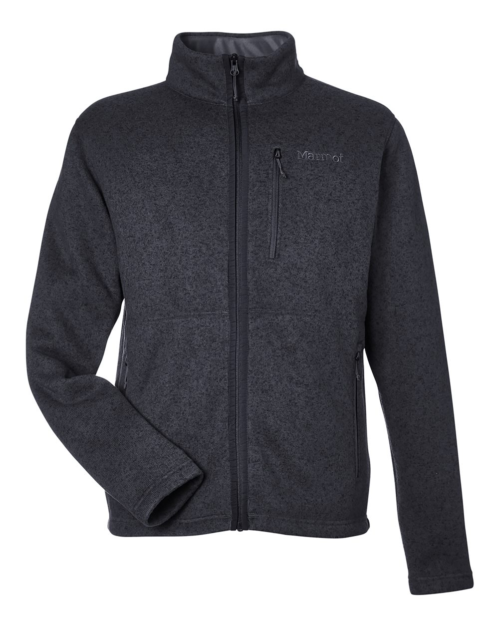 Marmot Men's Drop Line Fleece Jacket - M16223 Black Heather