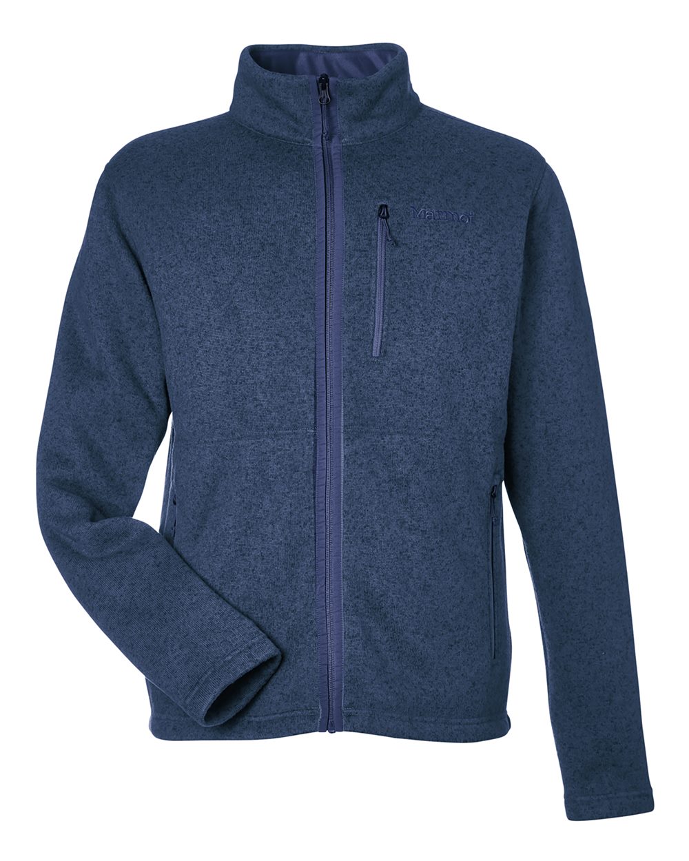 Marmot Men's Drop Line Fleece Jacket - M16223 Arctic Navy Heather