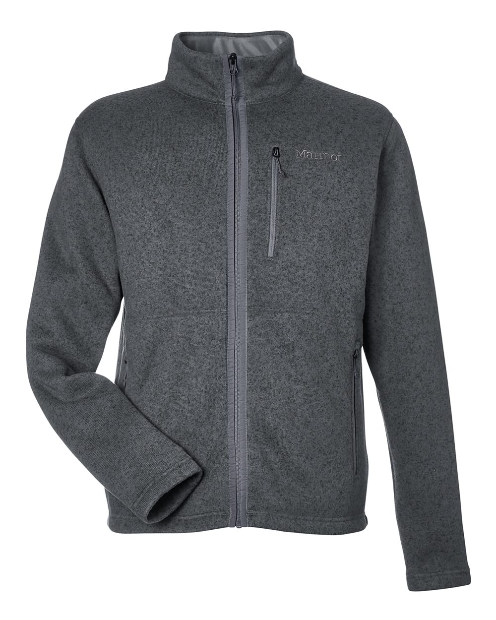 Marmot Men's Drop Line Fleece Jacket - M16223 Steel Onyx Heather