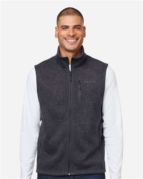 Marmot Men's Drop Line Vest - M16224 Black Heather