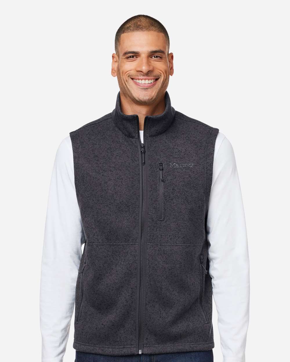 Marmot Men's Drop Line Vest - M16224 Black Heather