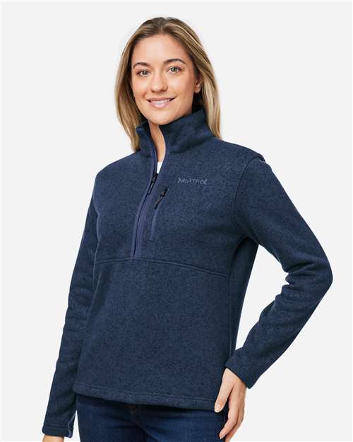 Marmot Women's Drop Line Half-Zip Jacket - M16248 Arctic Navy Heather