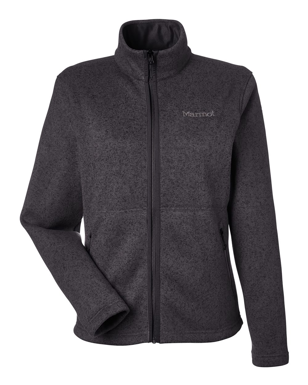 Marmot Women's Drop Line Fleece Jacket - M16250 Black Heather