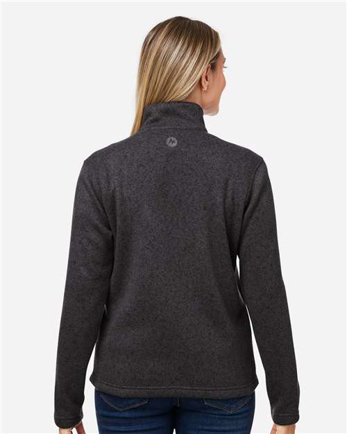 Marmot Women's Drop Line Fleece Jacket - M16250 Black Heather