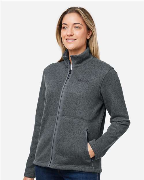 Marmot Women's Drop Line Fleece Jacket - M16250 Steel Onyx Heather
