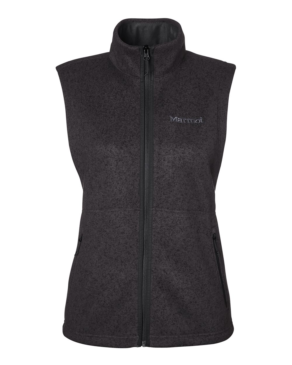 Marmot Women's Drop Line Fleece Vest - M16251 Black Heather
