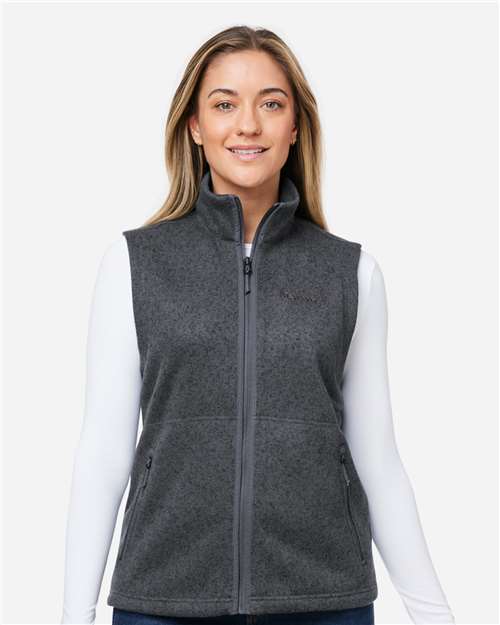 Marmot Women's Drop Line Fleece Vest - M16251 Steel Onyx Heather