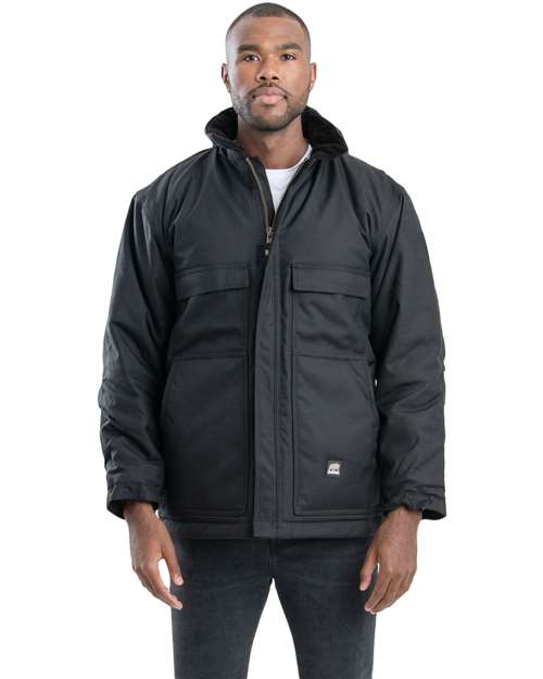 Berne Apparel Men's Tall Icecap Insulated Chore Coat - NCH377T Black