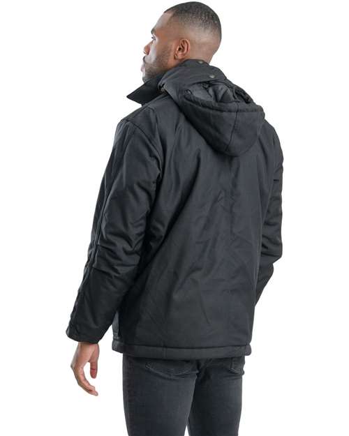Berne Apparel Men's Tall Icecap Insulated Chore Coat - NCH377T Black