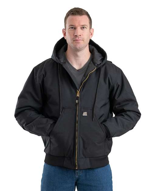 Berne Apparel Men's Icecap Insulated Hooded Jacket - NJ51 Black