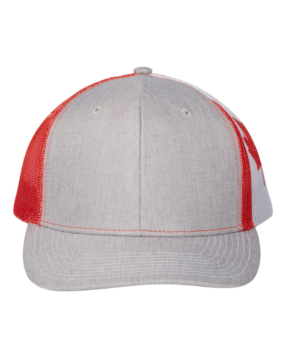 Kati Printed Mesh Trucker Cap - S700M Heather Grey- Canada Flag