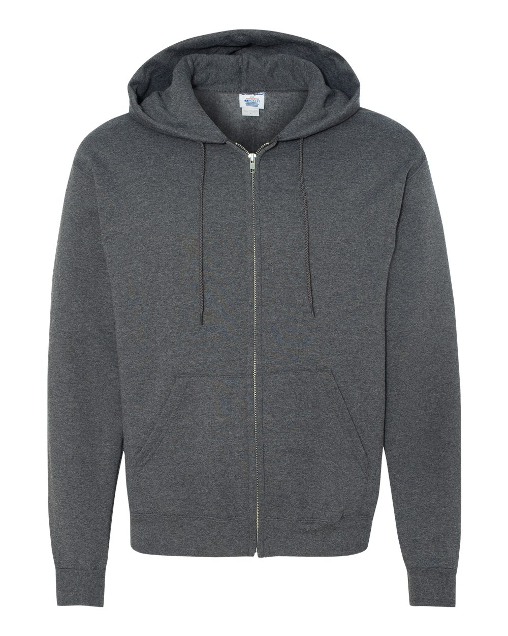 Champion Unisex Powerblend® Full-Zip Hooded Sweatshirt - S800 Charcoal Heather