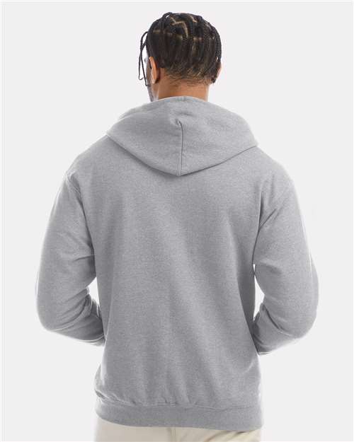 Champion Unisex Powerblend® Full-Zip Hooded Sweatshirt - S800 Light Steel