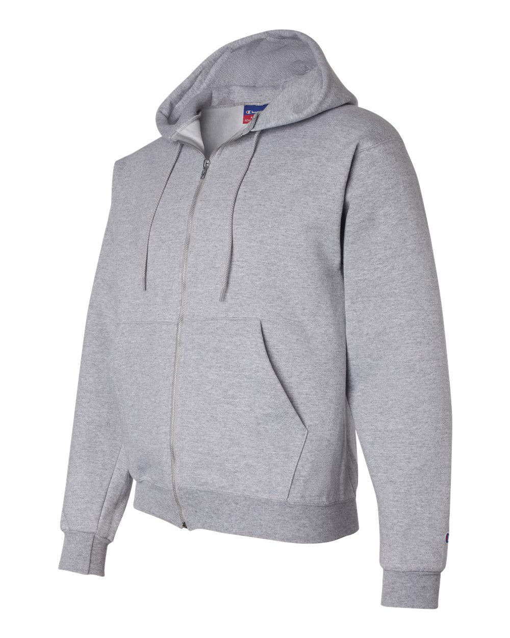 Champion Unisex Powerblend® Full-Zip Hooded Sweatshirt - S800 Light Steel