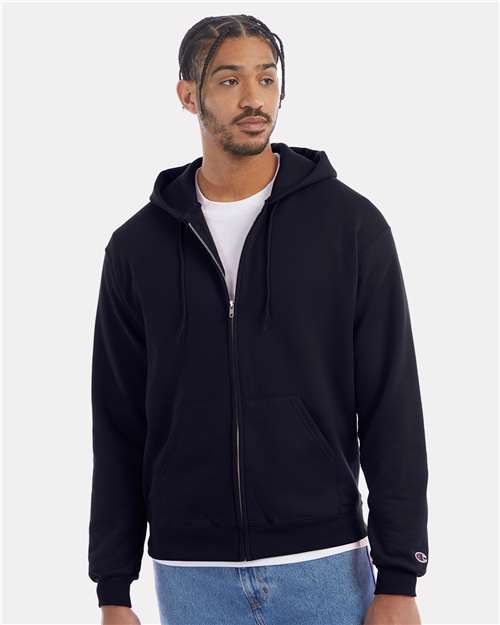 Champion Unisex Powerblend® Full-Zip Hooded Sweatshirt - S800 Navy