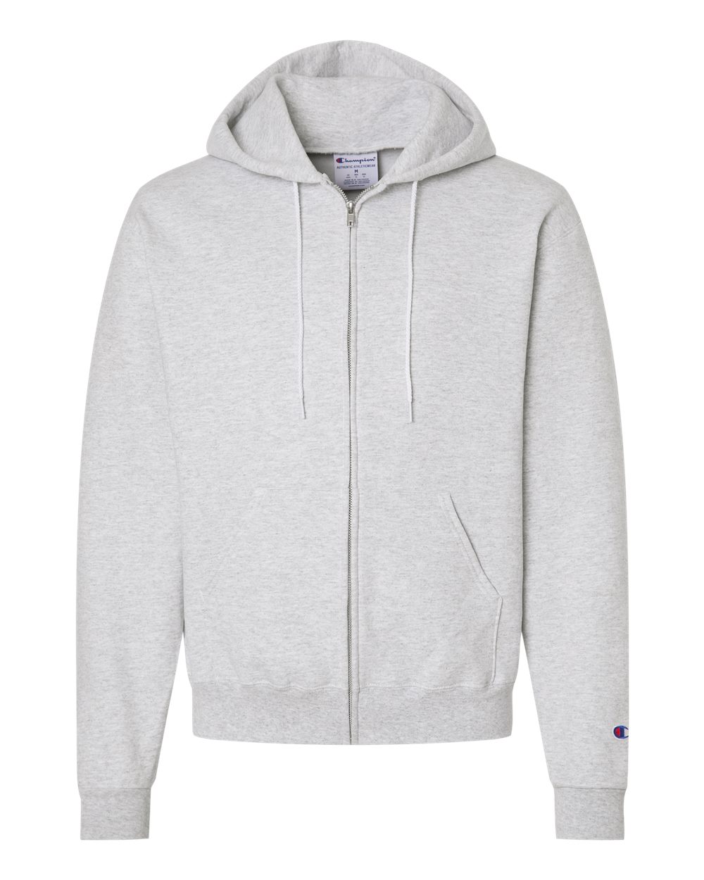 Champion Unisex Powerblend® Full-Zip Hooded Sweatshirt - S800 Silver Grey