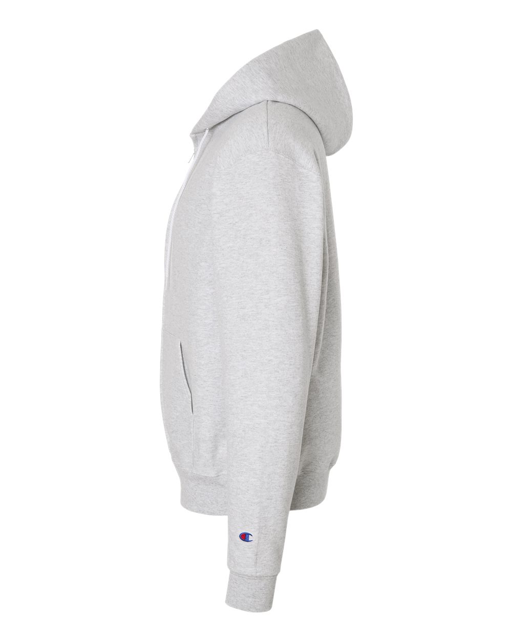 Champion Unisex Powerblend® Full-Zip Hooded Sweatshirt - S800 Silver Grey