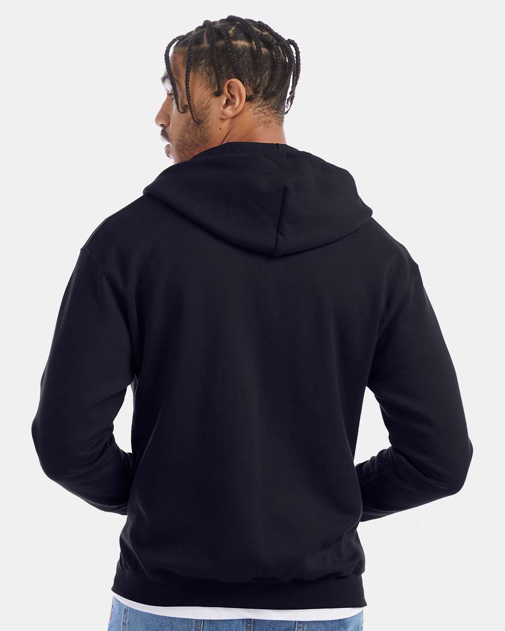 Champion Unisex Powerblend® Full-Zip Hooded Sweatshirt - S800 Navy
