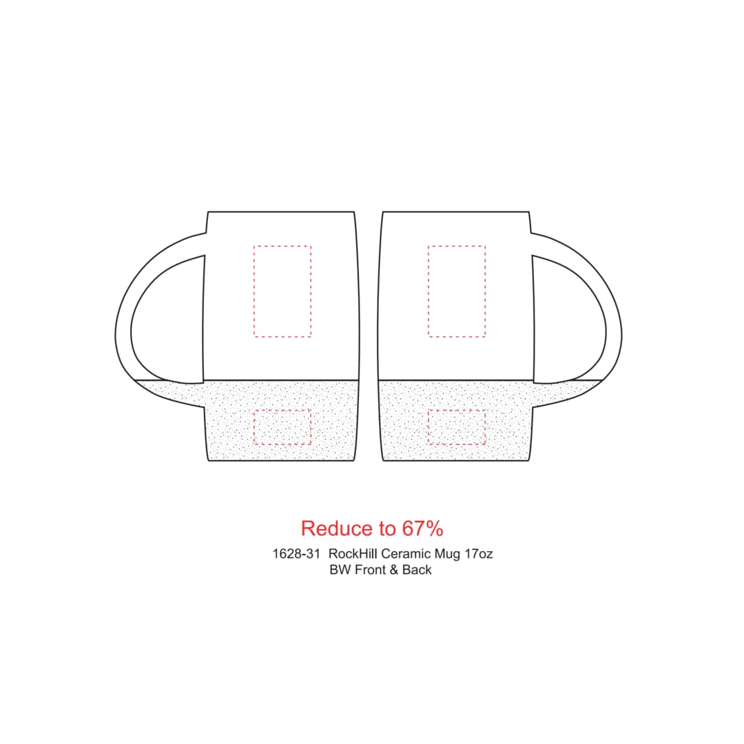 RockHill Ceramic Mug 17oz - 1628-31 Black